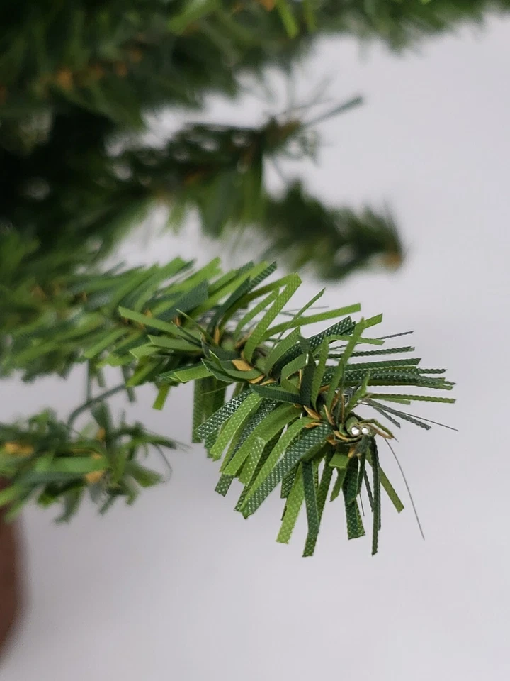 18" Alpine Mini Christmas Tree Stump Base Adjustable Strong Branches Artificial - Image 3 of 4