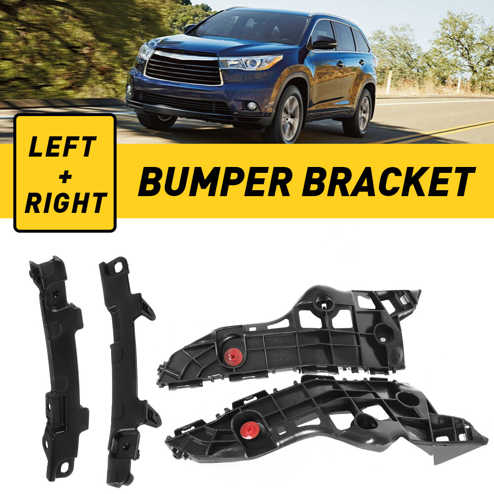 2014-2019 Toyota Highlander Front Bumper Bracket Retainer Holder 4PC Support Set