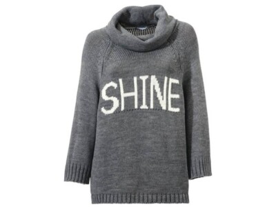 Rick Cardona New York Pullover mit Schriftzug Rollkragen anthrazit Gr. 40/42