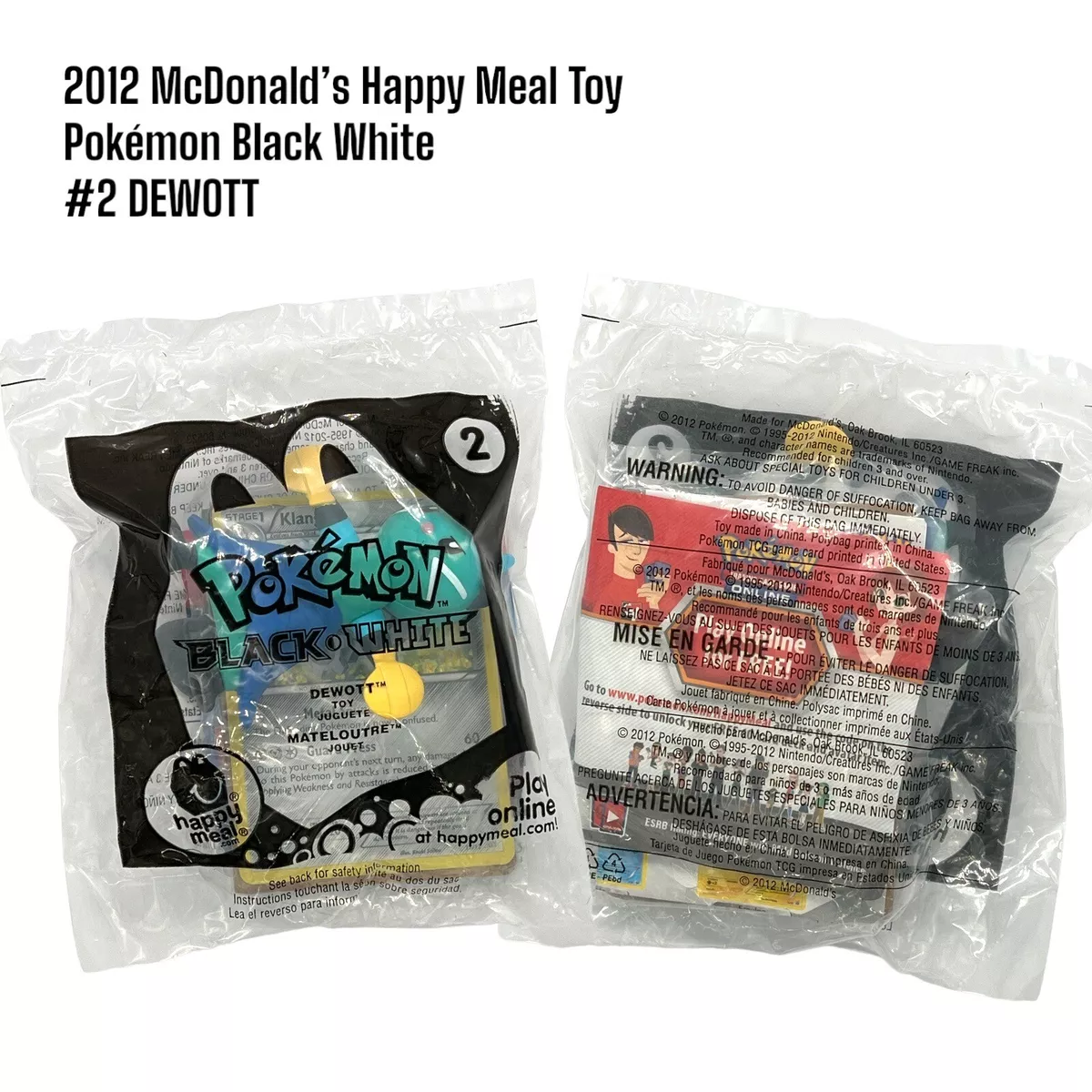 Pokemon McDonald's Fast Food & Cereal Premiums for sale