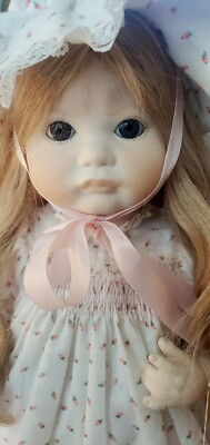 Porcelain Doll by Jerri McCloud 'Pouty Toddler' #165 Limited Edition 21'' SIGNED