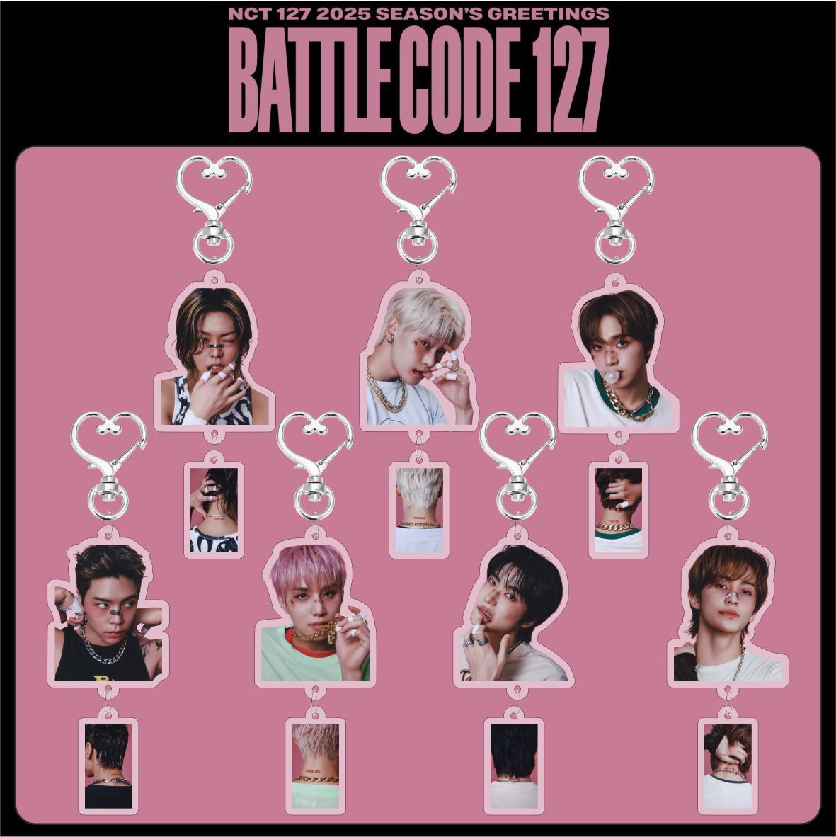 Kpop NCT127 Acrílico Llavero Bolso Accesorios HAECHAN JUNGWOO DOYOUNG