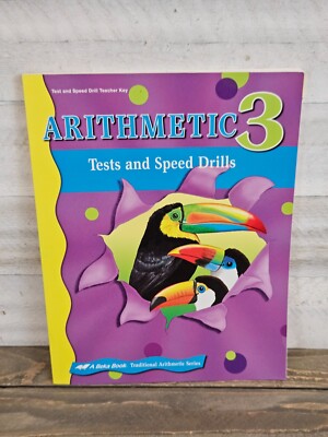 NEW Abeka Arithmetic 3 - Test and Speed Drills Teacher Key - Paperback