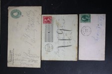 US lot of 3 old covers