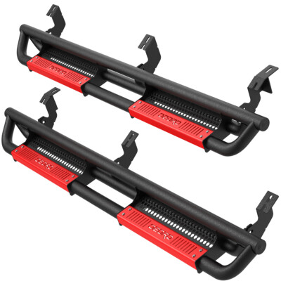 Running Boards for 2005-2023 Toyota Tacoma Double Cab 6'' Side Step Nerf Bars Red