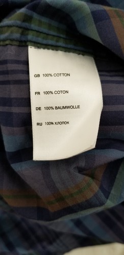 Synrgy Men's Multi Color Plaid Button Front Long Sleeve Cotton Shirt Sz XL Tall - Picture 6 of 6