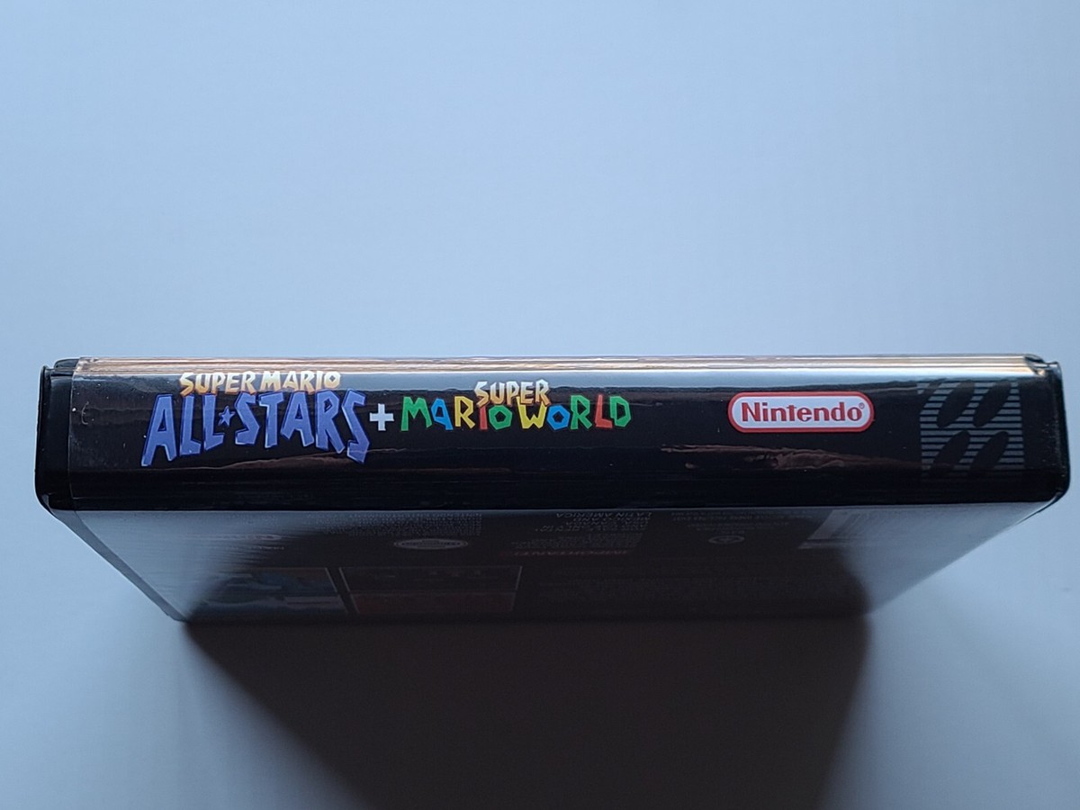 Super Mario All-Stars+World CASE ONLY Super Nintendo SNES Super Mario All-Stars+World CASE ONLY Super Nintendo SNES