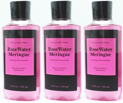 Bath Body Works ROSE WATER MERINGUE Shower Gel Wash Shea