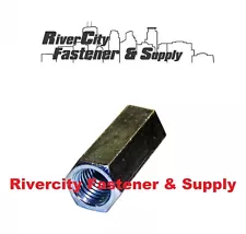 (1) 1/2-20 Coupling Nut 1/2x20 Hi / Tall / Extension Nut Zinc Plated Steel