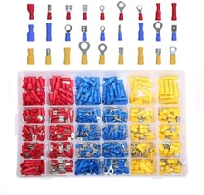 540Pcs Assorted Insulated 22-16 16-14AWG 12-10 Gauge Wire Connectors Terminals