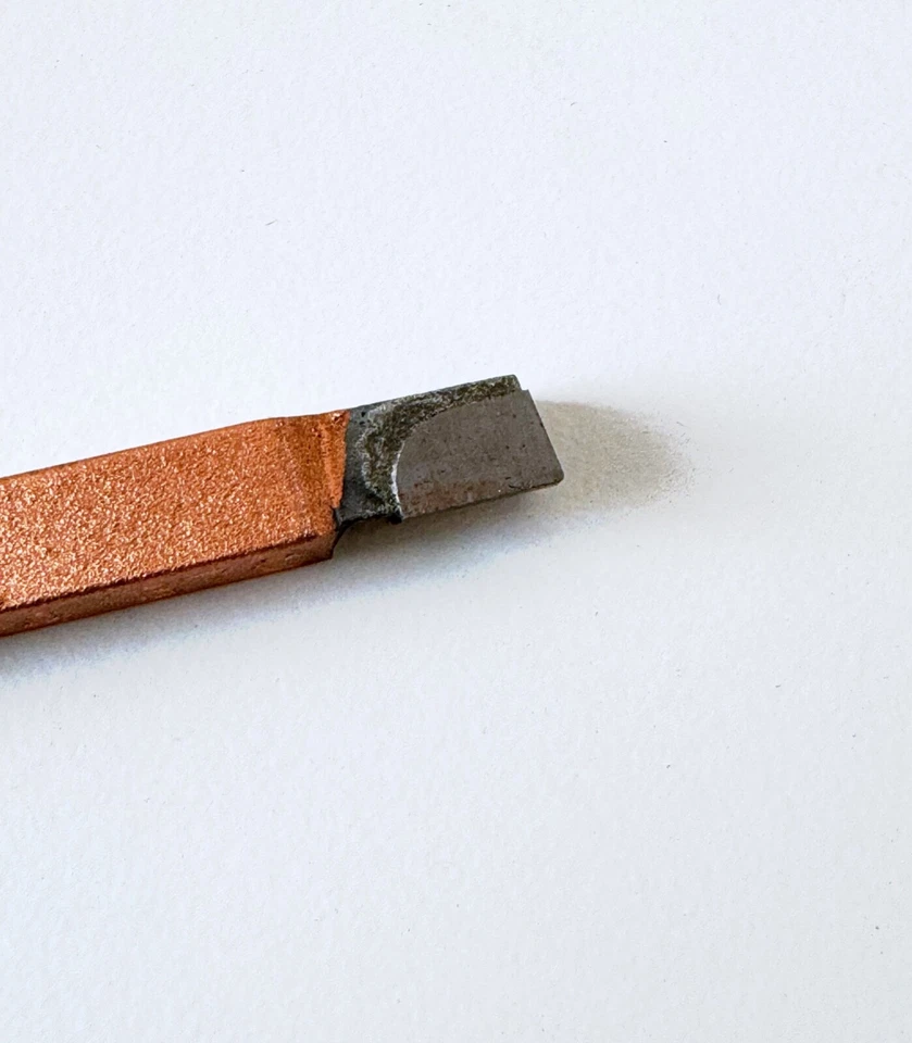 (2) ACT AL4 370 Carboloy Carbide Tipped 1/4 X 1/4 X 2 HSS Lathe Tool Bit Cutting - Image 3 of 4