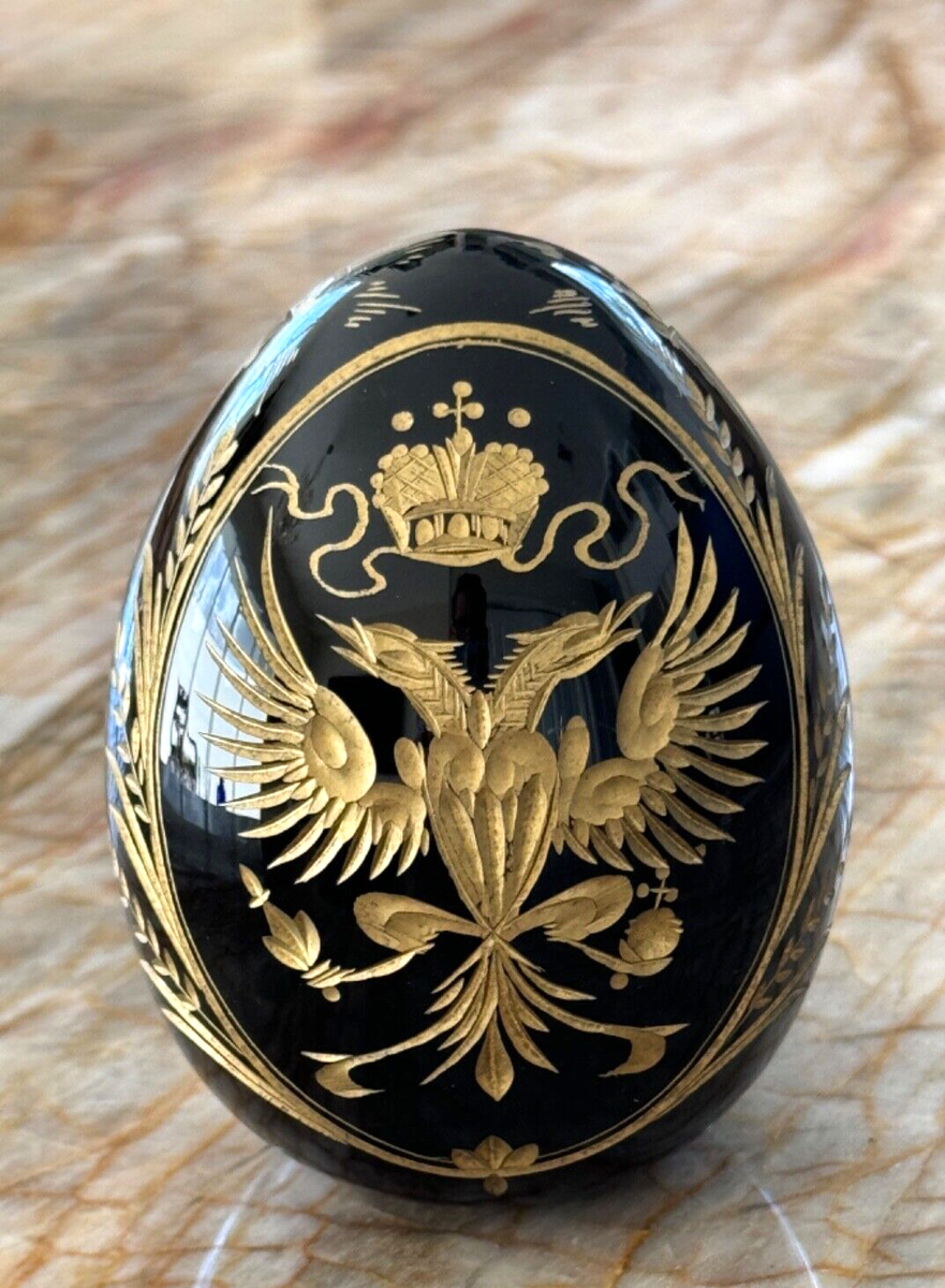 Faberge Russian Imperial Crystal Egg #46 Designed by Vladimir