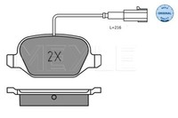 Meyle 025 252 3717 Brake Pad Set, Disc Brake For Alfa Romeo Fiat