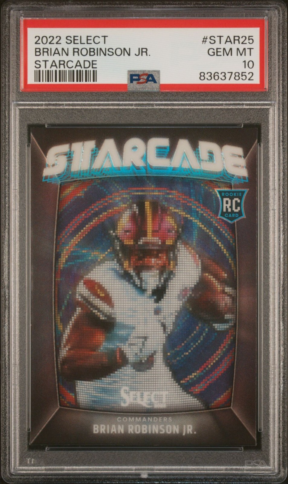 Brian Robinson Jr. Panini Select Starcade #STAR25 Base