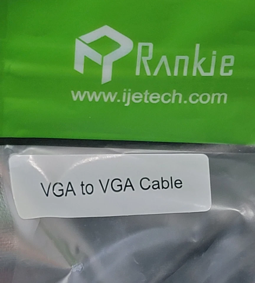 New Rankie VGA to VGA Monitor Cable 6 Feet R-1340-CB New VGA to VGA Cable - Image 4 of 4