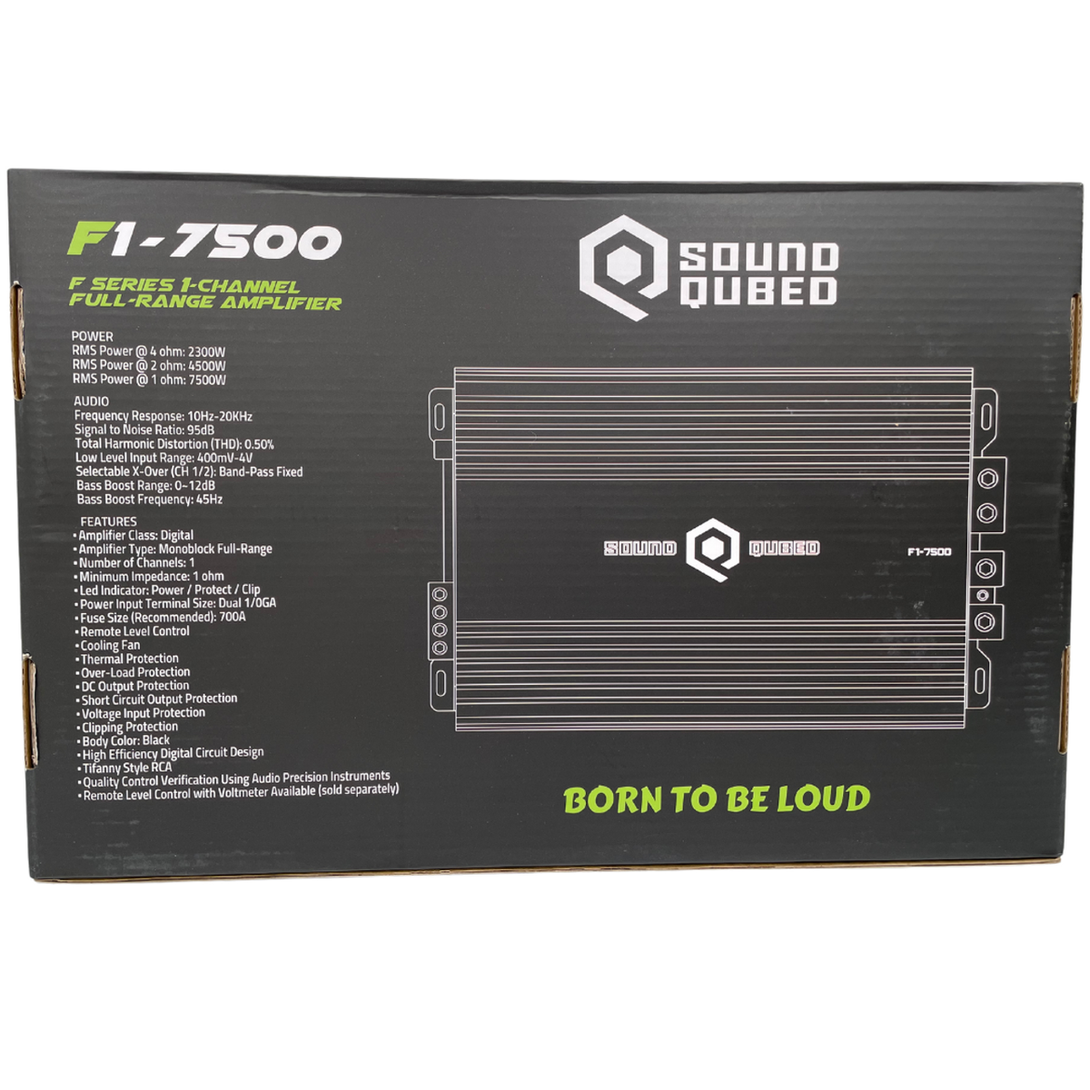 SoundQubed 7500 Watts RMS F1-7500 Full Bridge Mono Block Amplifier