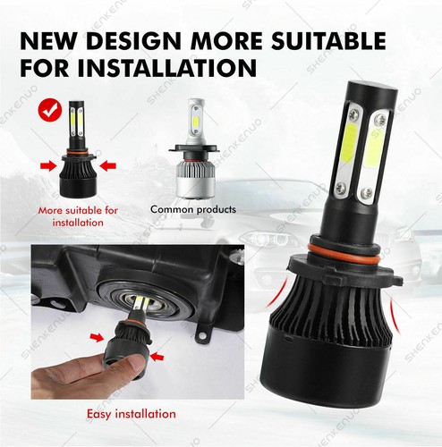 for Dodge Ram 1500 09-17 Combo H11 9005 4side LED Headlight Hi+Lo Beam+Fog Light - Picture 6 of 10