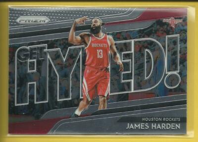 James Harden 2018-19 Panini Prizm Get Hyped! Insert Card Houston Rockets NBA