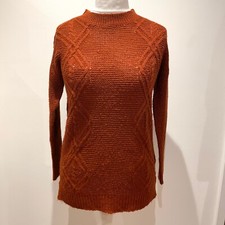 Langarmpullover Papaya Damen Größe S rostbr...