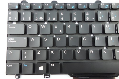 New Genuine Dell Latitude E5270 Spanish Espanol Keyboard VJC4F NSK-LYABC - Zdjęcie 10 z 10