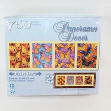 FX Schmid Panorama Decor Butterflies 3 ft Jigsaw Puzzle 750 Pieces Sealed Family