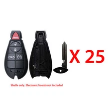 Remote Pad Case Fobik Key Shell 5B Compatible with Chrysler Dodge Y170 (25 Pack)