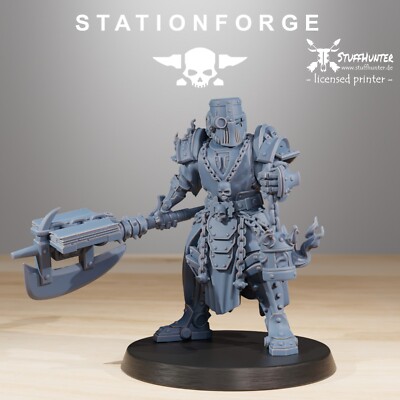 Scavenger Frontliners Leader - Station Forge - Tabletop Wargaming Cults Mech