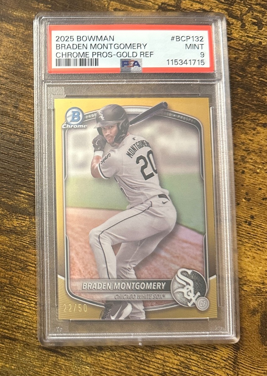 2025 Bowman - Chrome Prospects Braden Montgomery #BCP-132 Gold 