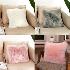 Faux Fur Cushion Covers 45 x 45cm/ 50 x 50cm Decorative Square Throw PillowCover