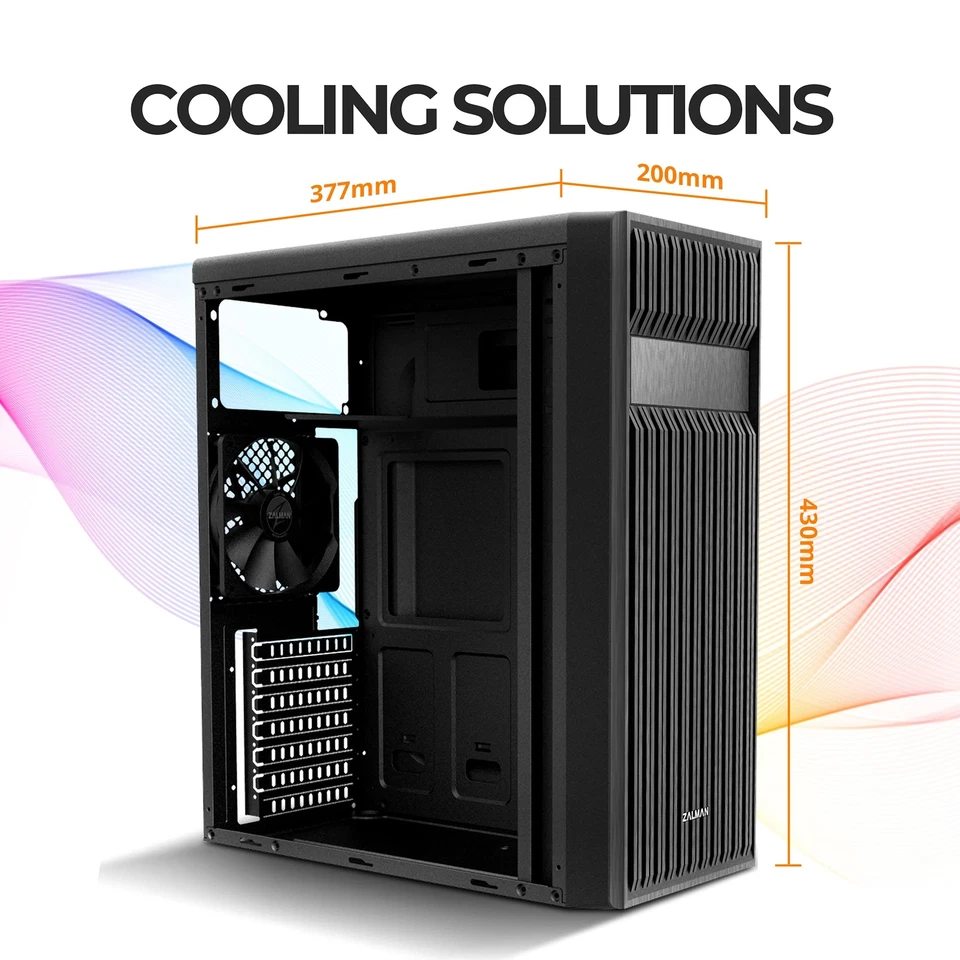 T6 ATX Mid Tower Computer PC Case, Pre-Installed 120mm Fan, 5.25 ODD, USB 3.0... - Image 2 of 4
