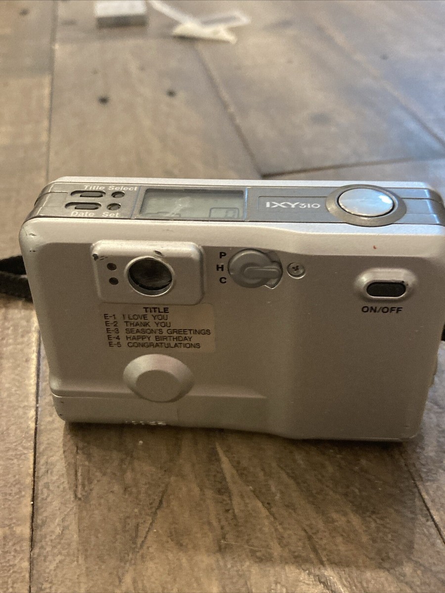 Canon IXY 310 Silver Aps Film Camera Tested New Battery | eBay