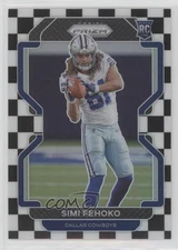 2021 Panini Prizm Rookie Black & White Checker Prizm Simi Fehoko #371 Rookie RC