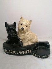 Vintage Black & White Scotch Whisky Werbefigur 50er Jahre Keramik Reklamefigur