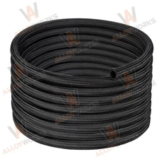 20FT 6AN Fuel Line Braided Fuel Hose Nylon CPE AN6 Black ,HOT!
