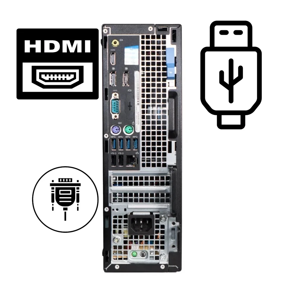 Dell Desktop Computer PC i7 up to 64GB RAM 4TB SSD Windows Pro WiFi - Image 3 of 4