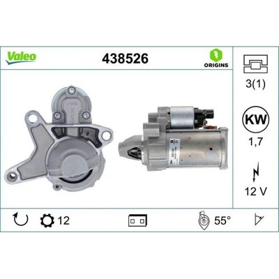 Starter Valeo 438526 Valeo Origins New Stop&start Oe Technologie für Citroën DS
