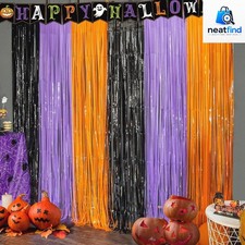 Halloween Decorations 2 Pack 3.3ft x 6.56ft Halloween Backdrop Wall Decor