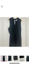 Revolve Astr the label Black Sleeveless Dress open back zipper midi NWT S