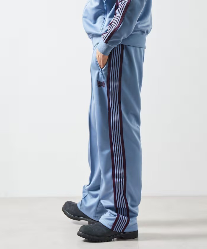 NEEDLES Track Pants Poly Smooth Sax Size XS,S,M,L,XL LIMITED