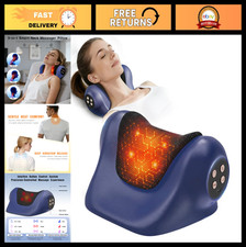 3-in-1 Neck Massager with Heat Vibration, Adjustable Cervical Traction Pillow
