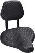 Bike Saddle Seat with Backrest - Wide Soft Comfort  with Padded Back Cushion - U