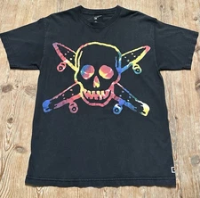 Vintage Late 90s Fourstar Clothing Tshirt Skateboarding Tie Dye Logo Mens Med