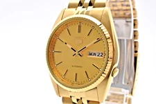 [Near MINT] SEIKO 5 7S26-0500 SNXJ94 Gold Automatic Men's Vintage From JAPAN
