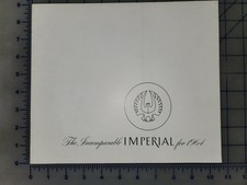 1964 Chrysler Imperial Brochure Lebaron Crown Custom Original