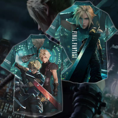 Final Fantasy VII Remake Video Game 3D Hawaiian Shirt, Final Fantasy 7 Hawaiian