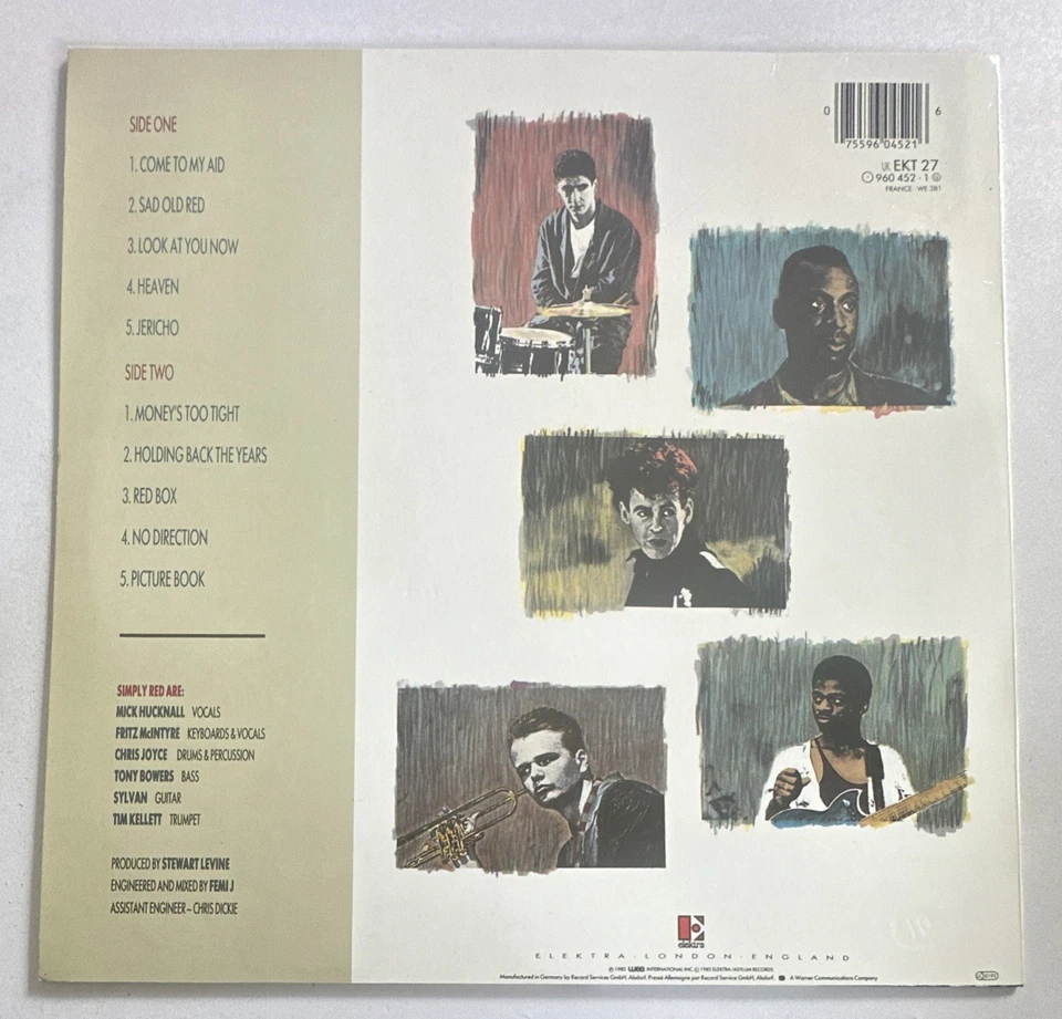 Simply Red Picture Book 12" Vinyl LP 1985 Elektra Records EKT 27 960 452-1 EX - Image 3 of 4