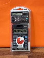 2007 Sentry CAPD3 Solar Powered Credit Card  Pocket Calculator Set  Brand New