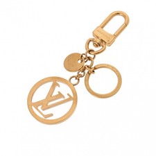 LOUIS VUITTON Bag charm LV circle M68000 gold unisex key ring