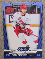O-Pee-Chee Marquee Rookie Blue Vasily Ponomarev #594 Carolina Hurricanes 2024-25