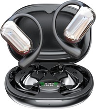 True Wireless Earbuds Open Ear Bluetooth Headsets Touch Stereo Earphones Mic